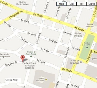 Casa Xelaju in Google Maps