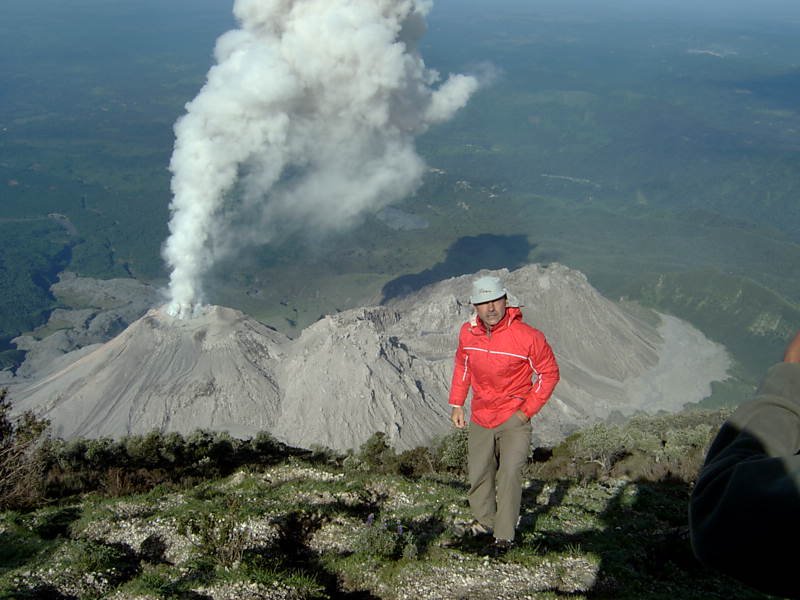 Volcan Santiaguito, from Santa Maria