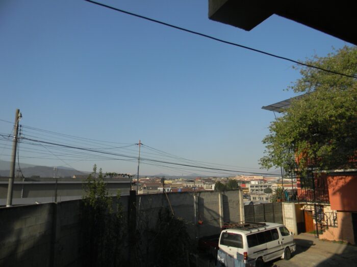 Vista desde el balcón de la casa